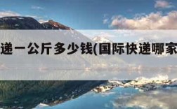 国际快递一公斤多少钱(国际快递哪家公司最便宜)