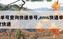 ems单号查询快递单号,ems快递单号查询 查快递