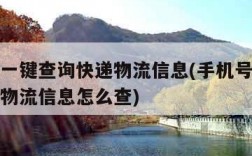 手机号一键查询快递物流信息(手机号一键查询快递物流信息怎么查)