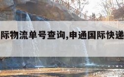 申通国际物流单号查询,申通国际快递查询单号查询