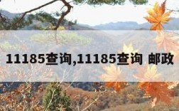 11185查询,11185查询 邮政